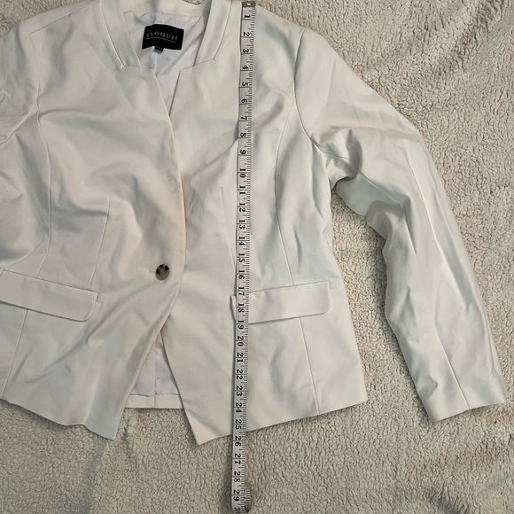 NWT Eloquii White Single Button Blazer - Picture 8 of 8